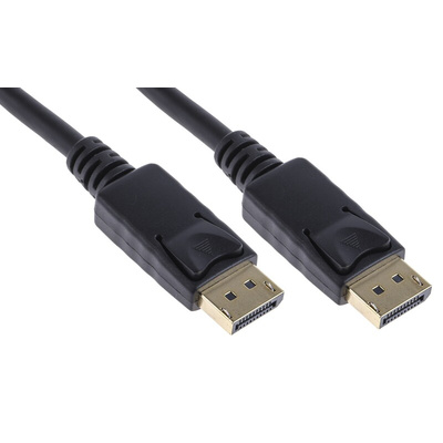 RS PRO Male DisplayPort to Male DisplayPort, PVC Cable, 4K, 10m
