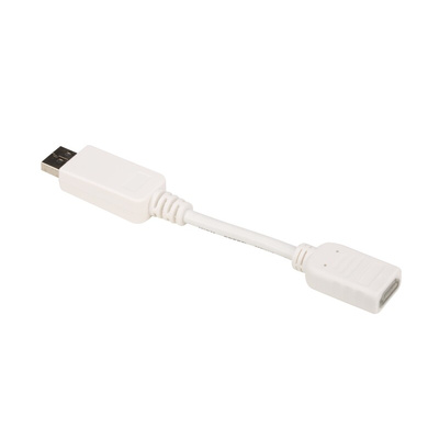 RS PRO Male DisplayPort to Female HDMI, PVC  Cable, 150mm