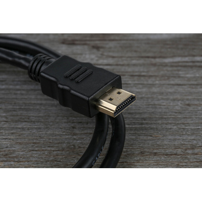 RS PRO Male DisplayPort to Male HDMI, PVC  Cable, 4K, 1m