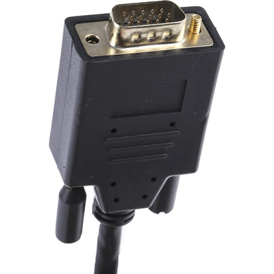RS PRO Male DisplayPort to Male VGA, PVC Cable, 1080p, 3m