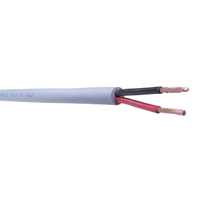 Belden 2 Core Speaker Cable, 2.5 mm² CSA, 8mm od, 100m, Black