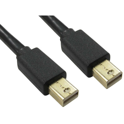 RS PRO Male Mini DisplayPort to Male Mini DisplayPort, PVC  Cable, 1080p, 3m