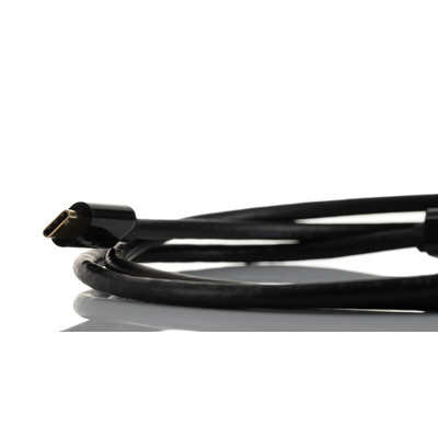 RS PRO Male DisplayPort to Male USB C, PVC  Cable, 4K, 1m