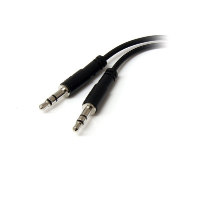 StarTech.com Female 3.5mm Stereo Jack to Male 3.5mm Stereo Jack x 2 Aux Cable, Black, 130mm
