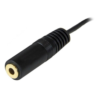 StarTech.com Male 3.5mm Stereo Jack to Female 3.5mm Stereo Jack Aux Cable, Black, 3.7m