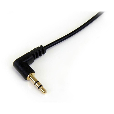 StarTech.com Male 3.5mm Stereo Jack to Male 3.5mm Stereo Jack Aux Cable, Black, 300mm