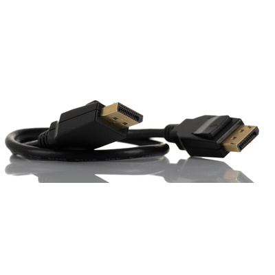 RS PRO Male DisplayPort to Male DisplayPort, PVC  Cable, 8K @ 60Hz