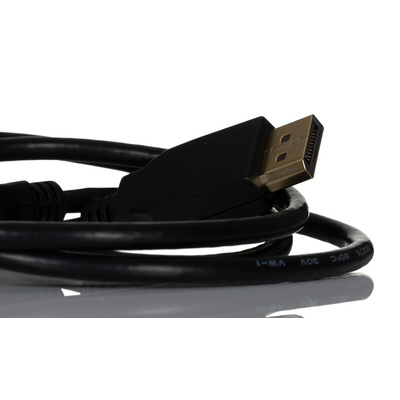 RS PRO Male DisplayPort to Male DisplayPort Cable, 8K, 1m