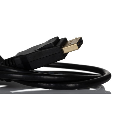 RS PRO Male DisplayPort to Male DisplayPort Cable, 8K, 1m