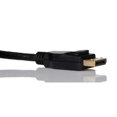 RS PRO Male DisplayPort to Male DisplayPort Cable, 8K, 2m