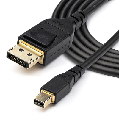 StarTech.com Male Mini DisplayPort to Male DisplayPort, PVC  Cable, 8K @ 60 Hz, 1m