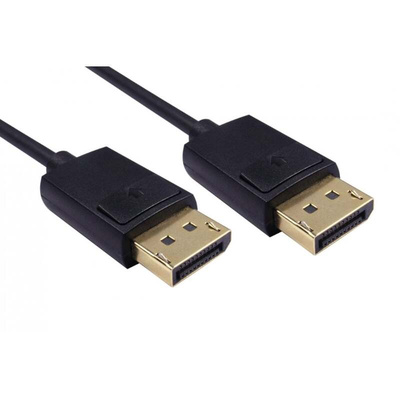 Male DisplayPort to Male DisplayPort, TPE Display Port Cable, 1m