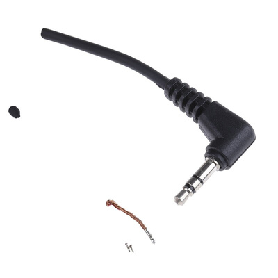 Switchcraft Male 3.5mm Stereo Jack to Unterminated Aux Cable, Black