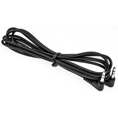 Switchcraft Male 3.5mm Stereo Jack to Male 3.5mm Stereo Jack Aux Cable, Black, 1.8m