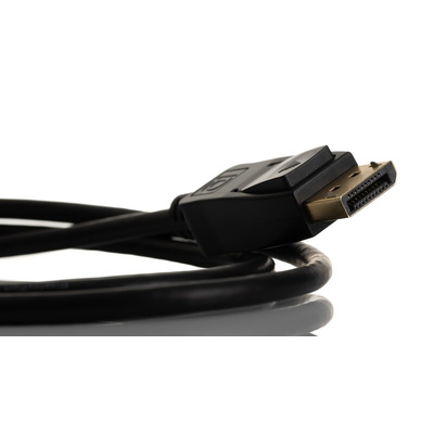RS PRO Male DisplayPort to Male DisplayPort, PVC Cable, 1m