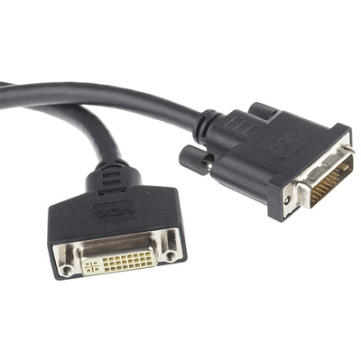 Van Damme, Male DVI-D Dual Link to Female DVI-D Dual Link Cable, 5m