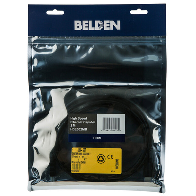 Belden Male HDMI to Male HDMI Cable, 2m