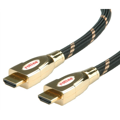 Roline Male HDMI Ethernet to Male HDMI Ethernet Cable, 2m