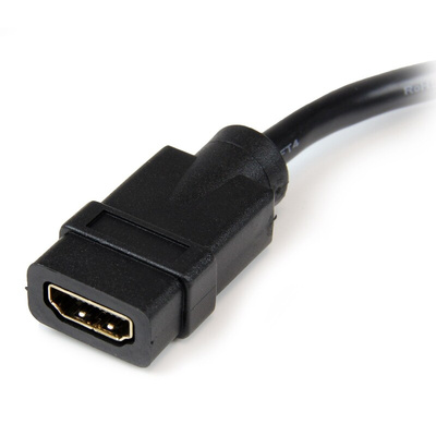 StarTech.com 1920 x 1200 HDMI 1.4 Female HDMI to Male DVI-D Dual Link  Cable, 20cm