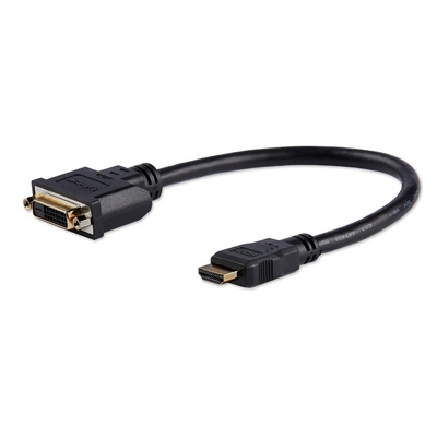 StarTech.com 1920x1200 HDMI 1.4 Male HDMI to Female DVI-D Dual Link  Cable, 20cm