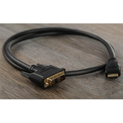 StarTech.com 1920 x 1200 Male HDMI to Male DVI-D Single Link  Cable, 1m