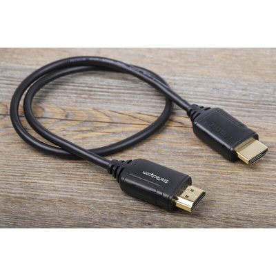 StarTech.com 4K @ 60Hz HDMI 2.0 Male HDMI to Male HDMI  Cable, 0.5m