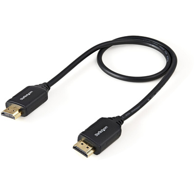 StarTech.com 4K @ 60Hz HDMI 2.0 Male HDMI to Male HDMI  Cable, 0.5m