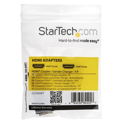StarTech.com 4K @ 30 Hz HDMI 1.4 Female HDMI to Female HDMI  Cable