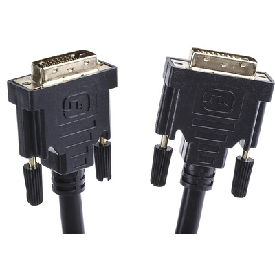RS PRO, Male DVI-D Dual Link to Male DVI-D Dual Link  Cable, 2m