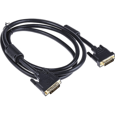 RS PRO, Male DVI-D Dual Link to Male DVI-D Dual Link  Cable, 2m