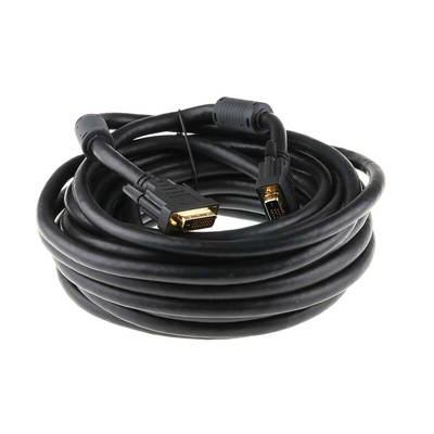 RS PRO, Male DVI-D Dual Link to Male DVI-D Dual Link  Cable, 10m