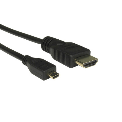 RS PRO 4K Male HDMI to Male Micro HDMI  Cable, 1.5m