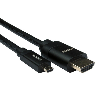 RS PRO 4K Male HDMI to Male Micro HDMI Cable, 1.5m