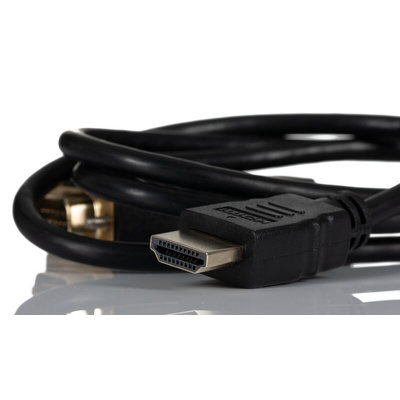 RS PRO Male HDMI to Male VGA Cable, 1m