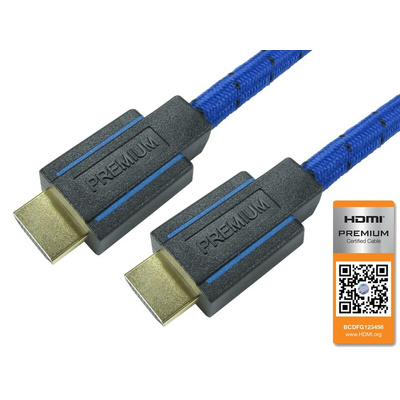 NewLink 4K @ 60Hz Premium Certified V2.0 B Male HDMI to Male HDMI  Cable, 3m