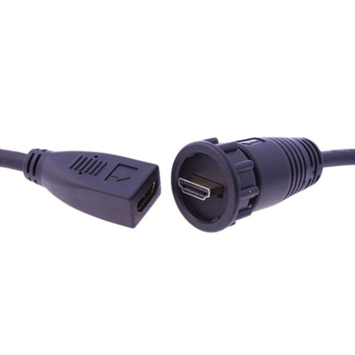 RS PRO 4K Male HDMI to Female HDMI  Cable, 2m
