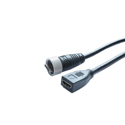 RS PRO 4K Male HDMI to Female HDMI  Cable, 2m