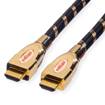 Roline 3840 x 2160 Male HDMI to Male HDMI  Cable, 1.5m