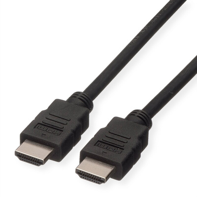Roline 3840 x 2160 Male HDMI to Male HDMI  Cable, 3m