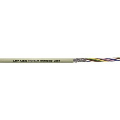Lapp UNITRONIC LiYCY 3 Core CY Control Cable 0.25 mm², 100m, Screened