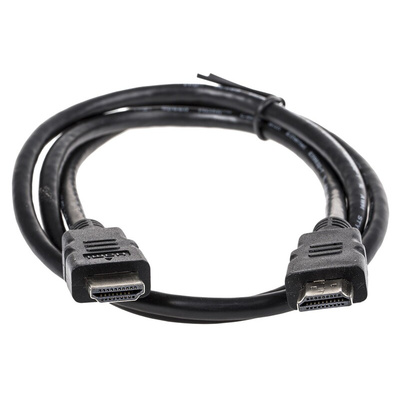 Roline High Speed Male HDMI Ethernet to Male HDMI Ethernet Cable, 1m