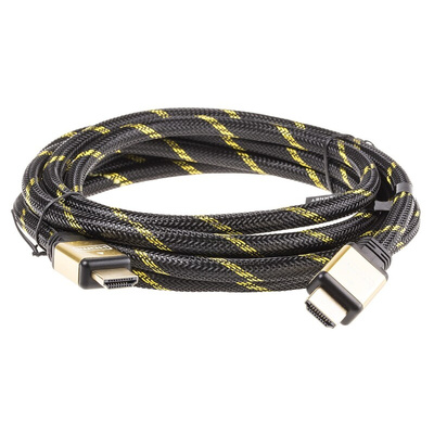 Roline High Speed Male HDMI Ethernet to Male HDMI Ethernet Cable, 3m