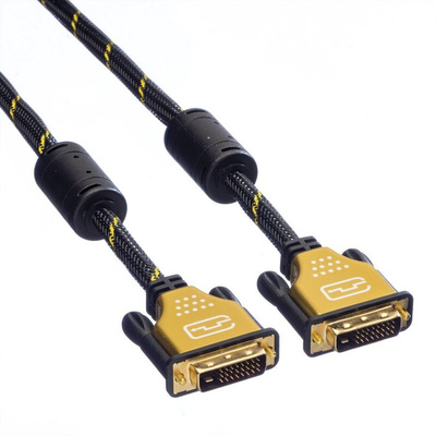 Roline, Male DVI-D Dual Link to Male DVI-D Dual Link Cable, 1m