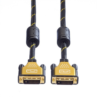 Roline, Male DVI-D Dual Link to Male DVI-D Dual Link Cable, 1m