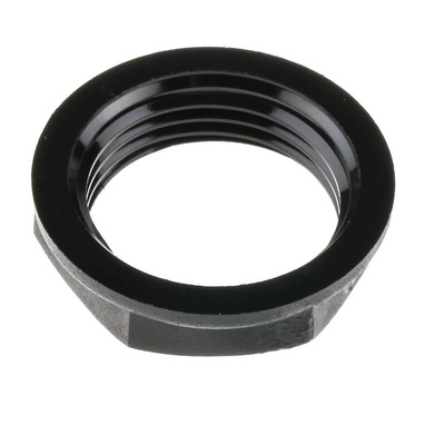 RS PRO Black PA 6 Cable Gland Locknut, M20 Thread