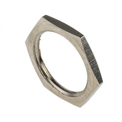 RS PRO Brass Cable Gland Locknut, M25 Thread