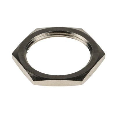 RS PRO Brass Cable Gland Locknut, M25 Thread