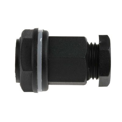 RS PRO Black Plastic Cable Gland, M20 Thread, 7mm Min, 10.5mm Max, IP55