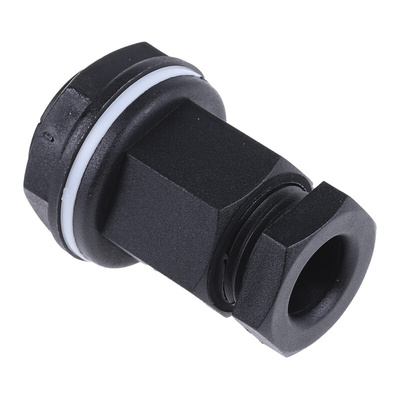 RS PRO Black Plastic Cable Gland, M20 Thread, 4mm Min, 7mm Max, IP55