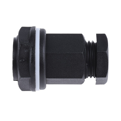 RS PRO Black Plastic Cable Gland, M20 Thread, 4mm Min, 7mm Max, IP55